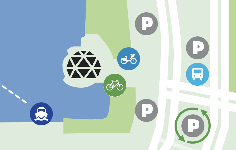 Map view for getting to the venue